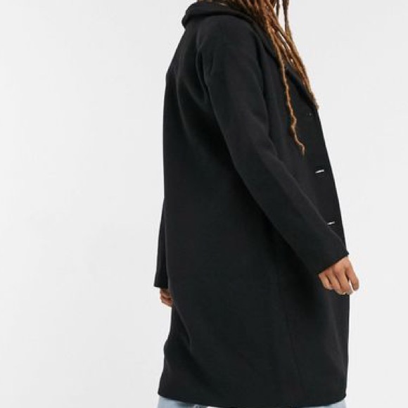 NWT ASOS Pieces Alice Wool Blend Coat - Picture 2 of 5